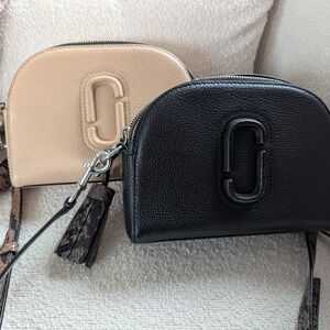 Gently Used, Set Of Two Marc Jacobs Black and Tan Crossbody Bags